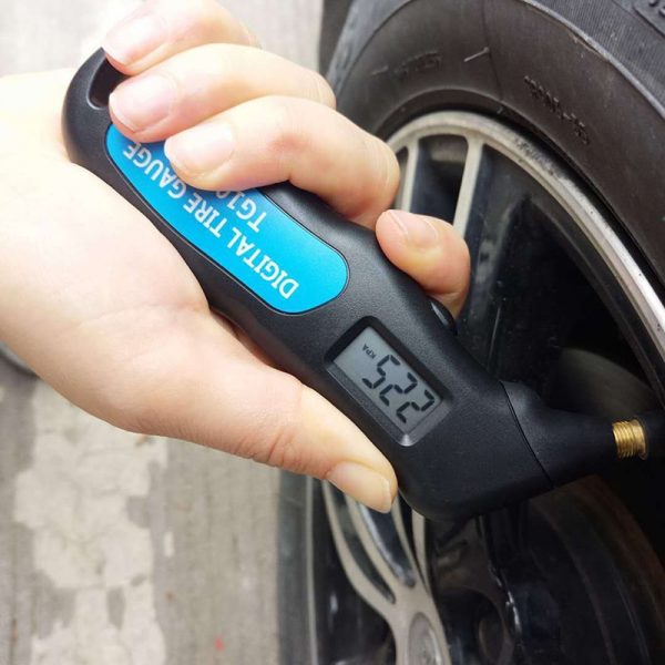 Medidor Digital de pressão de ar do pneus de carros e bicicletas