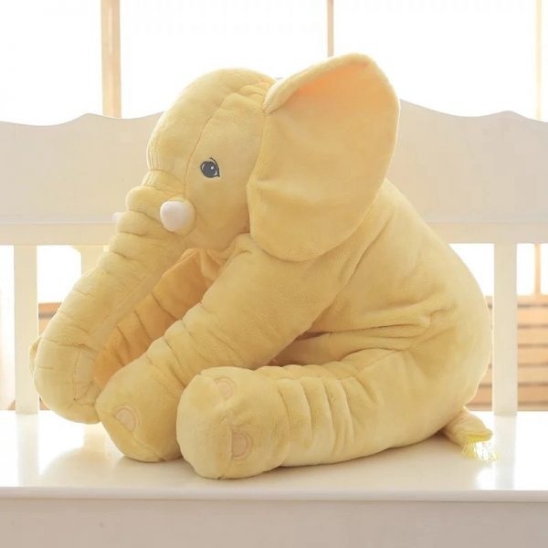 Elefante travesseiro de pelúcia infantil macio 40cm para bebê dormir